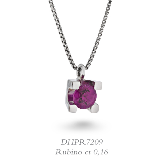 Collana DonnaOro Rubino DHPR7209