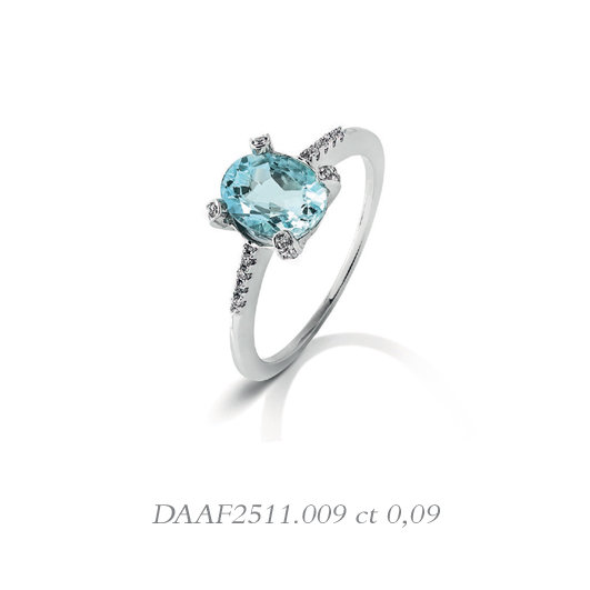 Anello DonnaOro Acquamarina-Diamanti DAAF2511.009