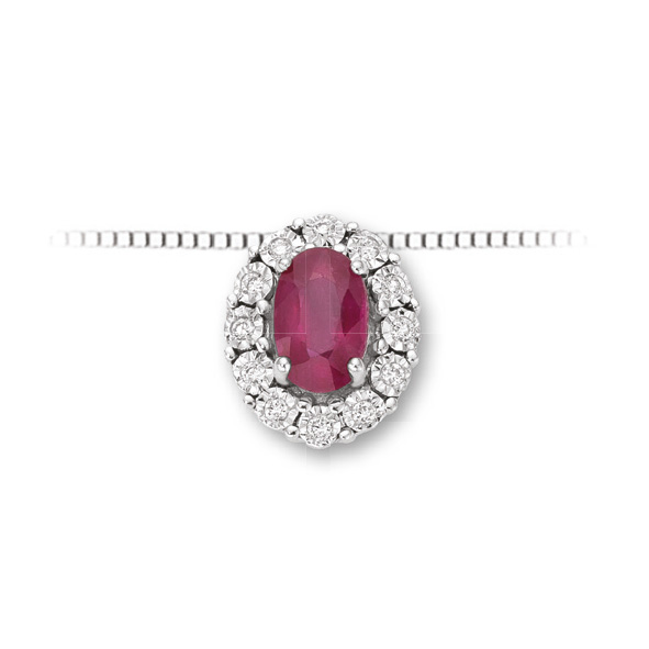 Pendente DonnaOro Diamanti-Rubino LPR10094.006